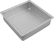 Bakemaster Silver Anodised Square Cake Pan, 25cm x 7.5cm