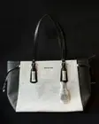 MICHAEL KORS Voyager Medium Two-tone Logo Tote Bag New With Tags Black & White