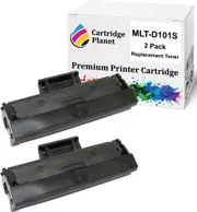 2-Pack Compatible Toner Cartridge for Samsung MLT-D101S MLTD101S SU698A (1,500 Pages) for Samsung ML2160 ML2164 ML2165 ML2165W SCX3400 SCX3405F SCX3405FW SF760P