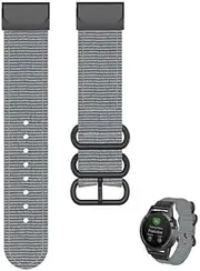 [RAYESS] Nylon Braided Smart Watch Strap For Garmin Fenix 6X 6 Pro 5X 5 Plus 3HR Fenix 7 7X Bracelet Quick Release Wristband Accessory