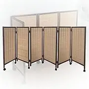 3/4/5/6/7/8 Panel Folding Privacy Screen,Short Room Divider,Protecting Privacy,for Kindergarten School Bedroom(120x40cm-6panel)