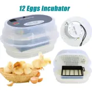 12 Eggs Incubator Digital Temperature Control Poultry Egg Automatic Hatcher 220V