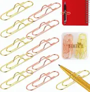 Metal Pen Clip for Notebook,10 Pack 2 Colors Pens Clips Holder,Multifunction Sta