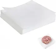 Vlwltl 100Pcs 6"" x 6"" Unbleached Parchment Paper, Burger Patty Paper, Non-Stick Squares Wax Paper Sheets for Seperating Patty, Cookies, Baking, Wrapping Candies, YPZ-ZFX6X6BS100