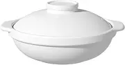 Ceramic Casserole Dish with Lid – Large Capacity Clay Pot for Cooking on Gas Stove, High-Temperature Oven Proof Dutch Oven Style,4.6L