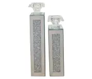 Crystal Crushed Candle Holder - Set of 2