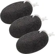 3pcs Exfoliating and Foot Polishing Tool Scrubber Foot Stone Pumice Stone Feet Pumice Stone for Feet Pumice Scrub Pedicure Scrub Footing Stone Foot File Volcanic Rock Dark Grey