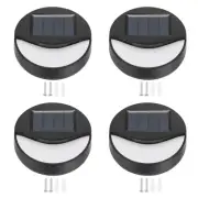 Solar Lights Outdoor Waterproof, 4Pack LED Stair Light for Decor, Deck, Step