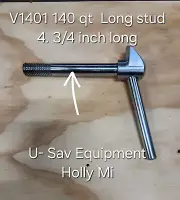 Hobart V140 140 qt 4.3/4 long Bowl Clamp handle With Nut & Spring Washer 065922