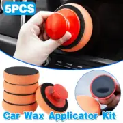 5pcs Car Polishing Sponge with Handle Manual Buffing Pads for Auto Detailing