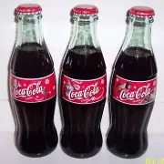 Coca-Cola 2000 Christmas Santa Claus Holiday Seasons Greetings 3 Coke Bottles