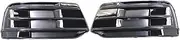 Compatible With Audi Q5 2018-2020 Fog Light Grille Chrome Bezel Insert Front Bumper Cover Replacement(Bright black)