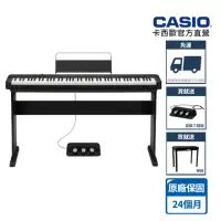 在飛比找momo購物網優惠-【CASIO 卡西歐】原廠直營數位鋼琴CDP-S160BK-