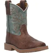 Dan Post Children's Lil' Bisbee Brown & Blue Western Boots DPC2918