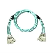 Armored Fiber Optic Patch Cable 1-50M 6 Wire OM3 MM 6C SC LC FC ST A Multimode 6 Fiber Optical Jumper Cable FTTH 20M 30M 40M(10m 1pc SC-SC)