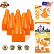 7-Inch Mini Traffic Cones Pack of 100 - Perfect for Soccer, Basketball, and More