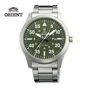 ORIENT 東方錶 SP 系列 飛行運動石英錶 鋼帶款 FUNG2001F 綠色 - 42mm