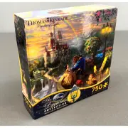 Disney Thomas Kinkade Beauty The Beast Jigsaw Puzzle 750 Pieces Ceaco USA Made