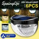 2-6PCS Solar Powered LED Lights Door Fence Wall Lights Outdoor Garden Lamp Light