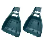 2x Leaf Scoops and Claws Leaf Grabbers Shrub Ergonomic Grip Twigs Hand Rake