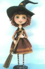 Cloth Folk Art Doll (Paper) Pattern "Millie" By Susan Barmore