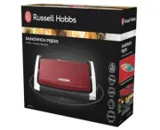 Russell Hobbs 4 Sandwich Press Toastie Maker Non-Stick Grill Griddle Electric