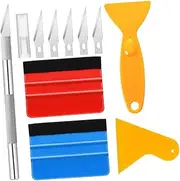 SWOOMEY 3 Sets Complete Car Window Tint Film Tool Kit Vinyl Wrap Application Tools with Comfortable Grip High Efficiency and Durability for Vehicle Wrapping and Tinting