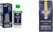 De'Longhi | EcoDecalk | DLSC500 | Natural Descaler| 500ML Pack and De'Longhi Signature Blend Coffee Beans 1kg bundle