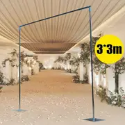 3mx3m Stand Pipe Kit Only Adjustable Wedding Backdrop Stand Portable Pipe and Drape Backdrop Frame Kit