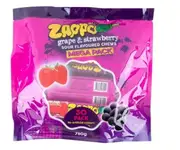 Zappo Grape & Strawberry Sour Flavoured Chews Lollies 30 X 26g