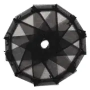 100PCS Black Organza Gift Bags 9X12cm, Mesh Wedding Favour Bags with6161