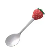 4Pcs Tea Spoon Adorable Convenient Fruit Shaped Mini Cartoon Ice Cream Scoop for Restaurants