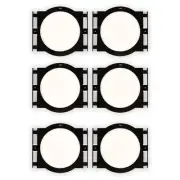 Theater Solutions RK6C In Ceiling Rough In Kit for 6.5" Speakers 3 Pair Pack