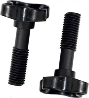 1 Pair Outdoor Swing Canopy Replacement Black Plastic Screws for Patio Swing in Garden, Porch