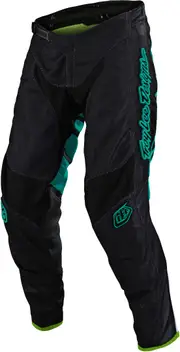 Troy Lee Designs GP Drift Youth Motocross Pants, black-turquoise, Size 26 Black Turquoise