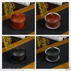 Chinese zisha purple clay porcelain gaiwan kungfu tea set tureen promotion bowl