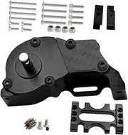RC Car Transmission Gear Case Lcg Gearbox RC Model Vehicle Part 1:10 Center Transmission Gearbox for 1/10 RC Crawler Upgrade, Black