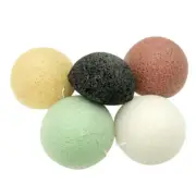 5PCS Konjac Face Sponge Charcoal Konjac Sponge Tool Konjac Face Sponge Konjac