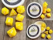 Cheese DND Dice DND Dice D&D Dice Dungeons and Dragons Polyhedral Food Themed Dice Tabletop RPG
