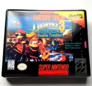 Donkey Kong Country 3 Dixie Kong's Double Trouble CASE Super Nintendo SNES Box