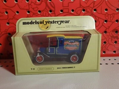 Matchbox Lesney Models of Yesteryear 1912 Ford Model T Birds Custard die cast