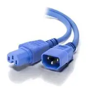 Alogic 2m IEC C14 to IEC C15 High Temperature (M/F) BLUE