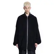 [RICK OWENS] Concordians Gimp Hoodie Pversize in Alpaca Knit Black