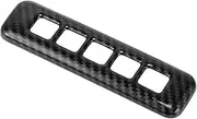 X AUTOHAUX 1 Pcs Door Pillar Post Keypad Password Code Lock Switch Button Trim for Ford F-150 2015-2024 for Ford F250 2017-2024 ABS Carbon Fiber Pattern Black