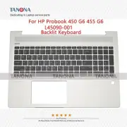 New L45090-001 For HP Probook 450 G6 455 G6 Palmrest Cover + Backlit Keyboard