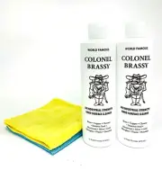 Colonel Brassy - Hard Surface Cleaner/Polish - 2 PACK 16oz + 2 microfiber cloths