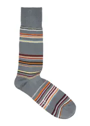 Paul Smith Striped Cotton-blend Socks - Grey - One Size ONE SIZE