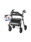 Foldable Rollator Walker with Seat- Silver