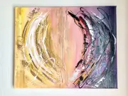 Original Modern art Abstract Acrylic Painting on stretched canvas ~ 16x20”