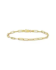 14K Italian Gold Paperclip Chain Ankle Bracelet